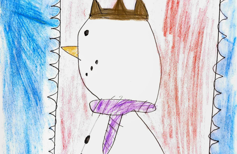  Colwyn Bay school boy designs Christmas card fit for a King