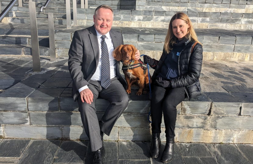 UK’s first Island Biosecurity Dog visits Welsh Parliament