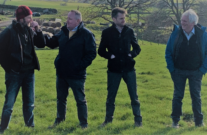 MSs meet representatives from the Farming Union of Wales down on the farm