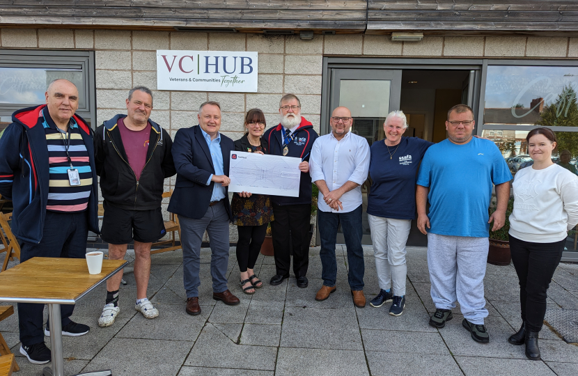 Surprise cheque presentation for Deeside’s VC Hub