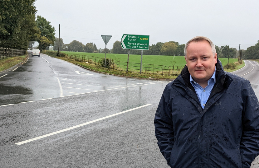 Disappointment and disbelief as vital road improvements to Ruthin road are scrapped