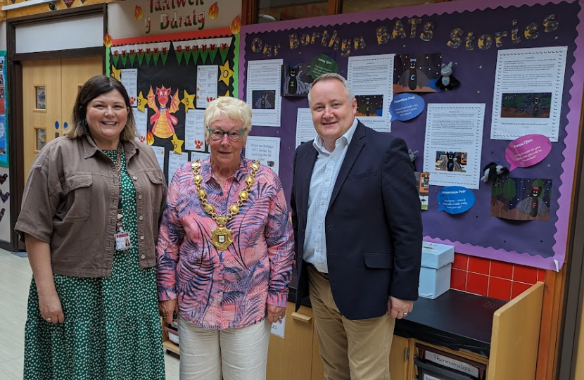 MS praises Ruthin school following visit  