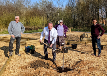 Plum tree planted at new community orchard 