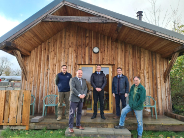 Politicians learn more about exciting new woodland conservation project in Denbighshire